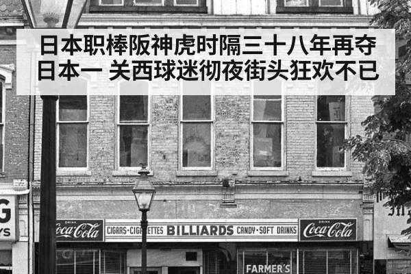 日本职棒阪神虎时隔三十八年再夺日本一 关西球迷彻夜街头狂欢不已